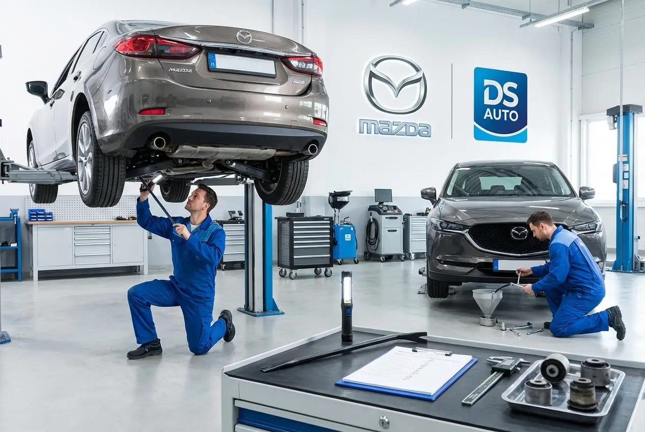 Проверка подвески автомобиля Mazda в Жуковском — диагностика передней подвески Mazda в автосервисе DS Auto
