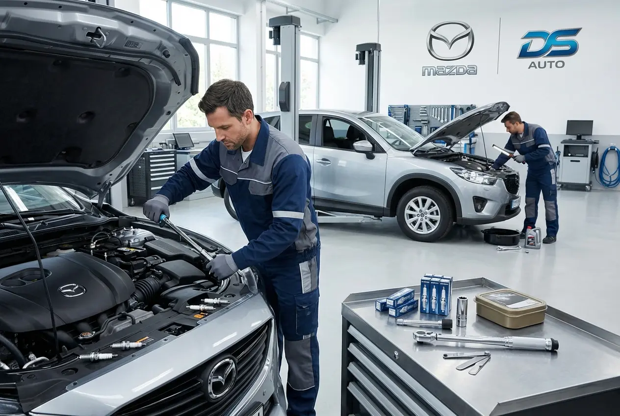 Замена свечей зажигания автомобиля Mazda в автосервисе DS AUTO в Жуковском
