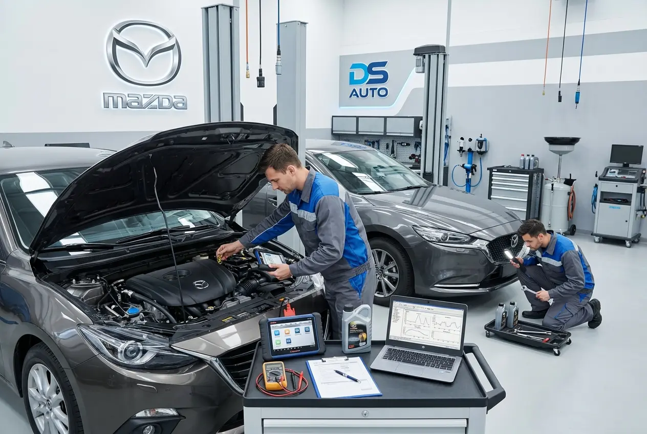 Комплексная диагностика Mazda перед покупкой в автосервисе DS Auto в Жуковском

